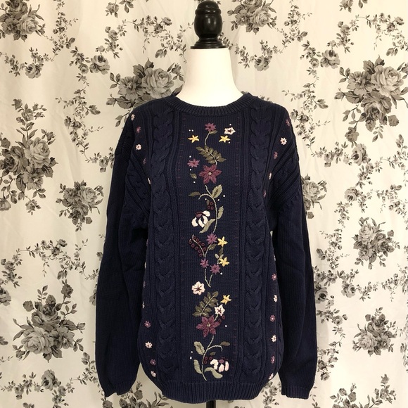 Vintage Northern Reflections Embroidered Sweater - Picture 1 of 4